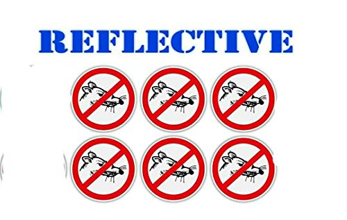 Reflective Hard Hat Stickers - Set of 6 Union Decals, 2" Diameter