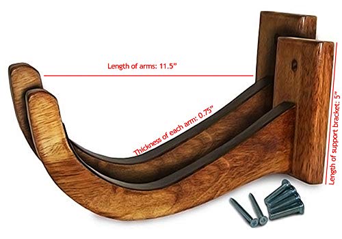 COR Surf Wood Wall Rack for Surfboards - Indoor & Outdoor Display for Longboards & Shortboards
