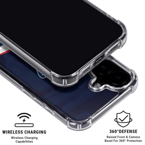 Buffalo Bills NFL Clear Phone Case for iPhone 16 - Shockproof Design
