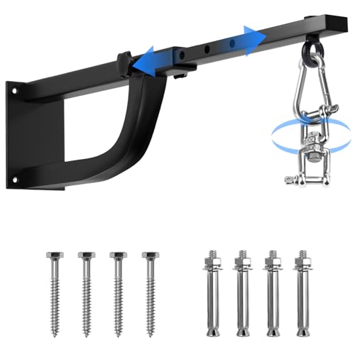 YORWHIN Adjustable Punching Bag Wall Mount, Heavy-Duty Boxing Hanger 17.1-24.8"