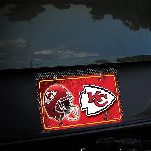 Kansas City Chiefs Metal License Plate Tag - 6x12 Inches