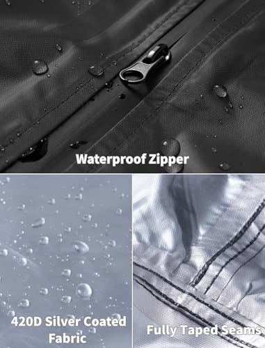 COOFANDY Rain Ponchos for Adults – Lightweight Waterproof Hooded Packable Rain Jacket