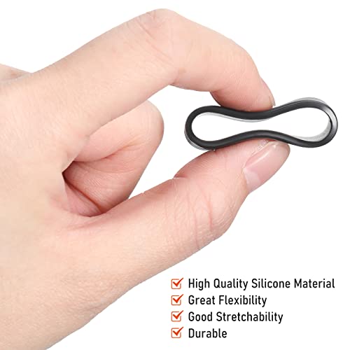 10 Pcs Tennis Racket Grip Bands - Silicone Rubber Non-Slip