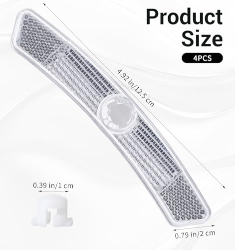 4PCS Bike Wheel Reflectors - Night Safety for Road & Mountain Bicycles