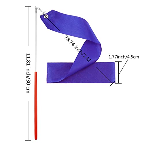 Blue Rhythmic Gymnastics Ribbon Dance Streamers - Set of 2
