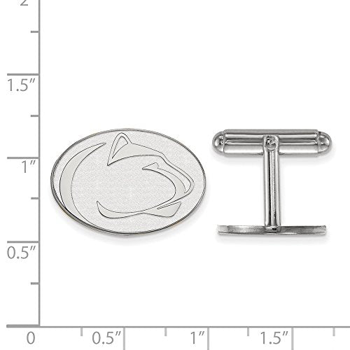 Sterling Silver Penn State Nittany Lions Logo Cuff Links