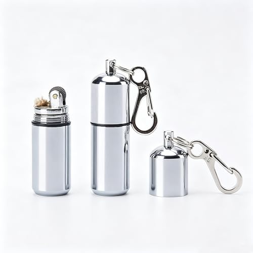 Waterproof Mini Keychain Lighter - 2 Pack for Survival