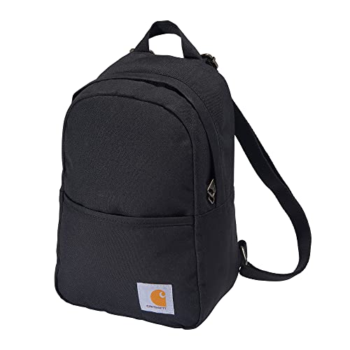 Carhartt Mini Backpack Black - Durable Water-Resistant Small Daypack, One Size
