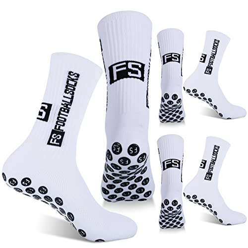 Non Slip Soccer Socks - Athletic & Football Grip Socks for Men & Women