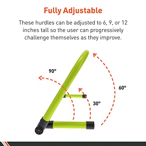 Adjustable Speed Training Hurdles - Set of 5 for Agility & Jumping