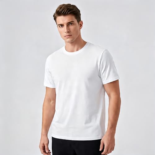 IRUD Men’s X-Large White UPF 50+ Sun Rash Guard Swim Shirt - Quick-Dry SPF Fishing Tee