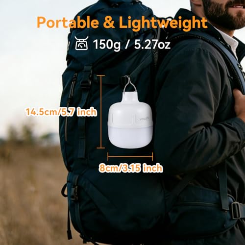Rechargeable 20W LED Camping Lantern - 1200LM Portable Light, White