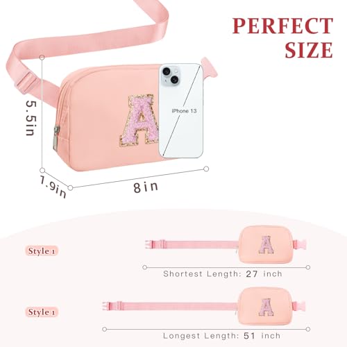 Personalized Initial Fanny Pack - Trendy Crossbody Bag for Girls