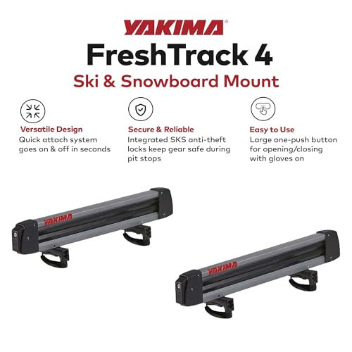 FreshTrack 4 Ski & Snowboard Mount - Carries 4 Skis or 2 Boards