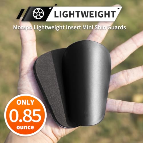 Extra Mini Soccer Shin Guards - Lightweight Protective Pads - Black