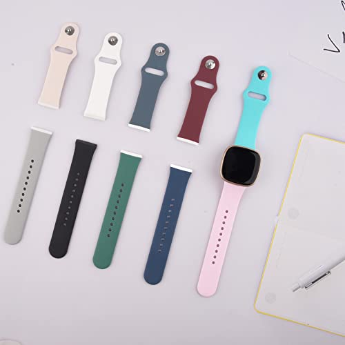 Silicone Bands for Fitbit Versa 3 & 4, Sense & Sense 2 - White