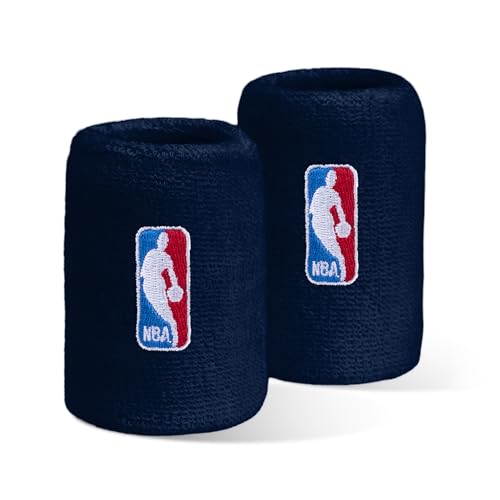 NBA Logoman Headband & Wristband Set - Navy 3 Pack