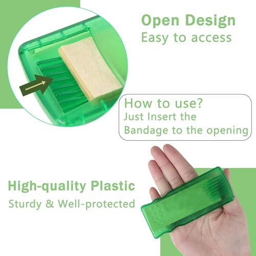 MENURSY Travel First Aid Bandage Case - 10 Pack, Portable Wound Organizer (Only Bandage Cases)