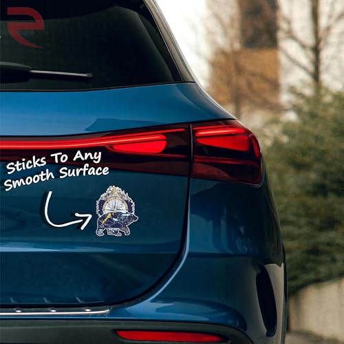 Bear and Mountains Vinyl Decal Sticker - 5 Inch, Weather Resistant