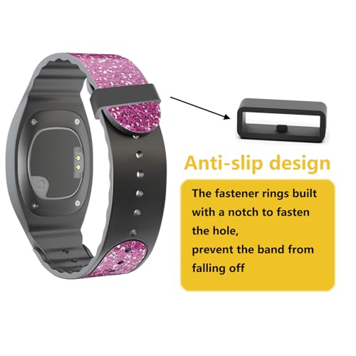 Silicone Fastener Rings for Wristbands - 8 Pack Black