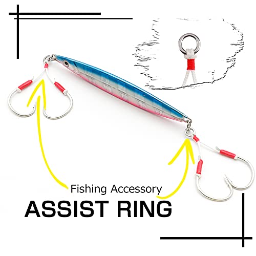 High Strength Solid Ring Fishing Lure Connectors - Size 0 (44lb) 50 pcs