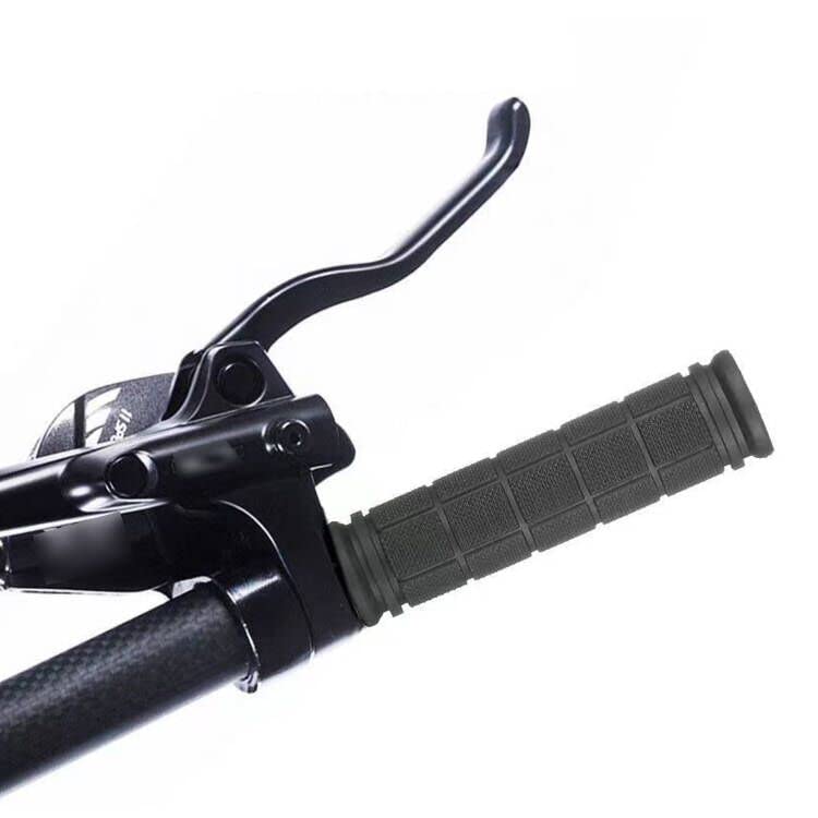 2 Pair Non-Slip Rubber Bicycle Handlebar Grips - Black