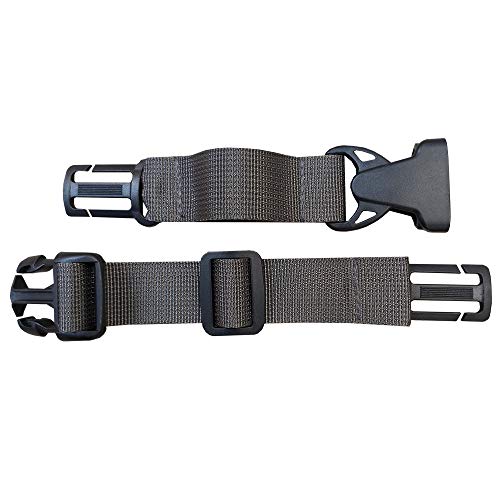 Adjustable Backpack Chest Strap - Rugged Nylon - Wolf Grey