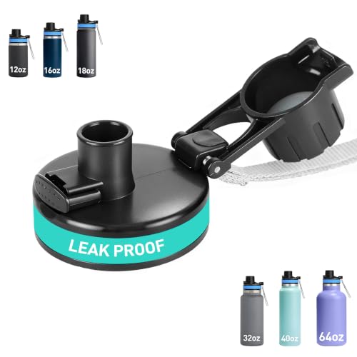 Auto Flip Lid for Wide Mouth Water Bottles - 12 to 64 oz