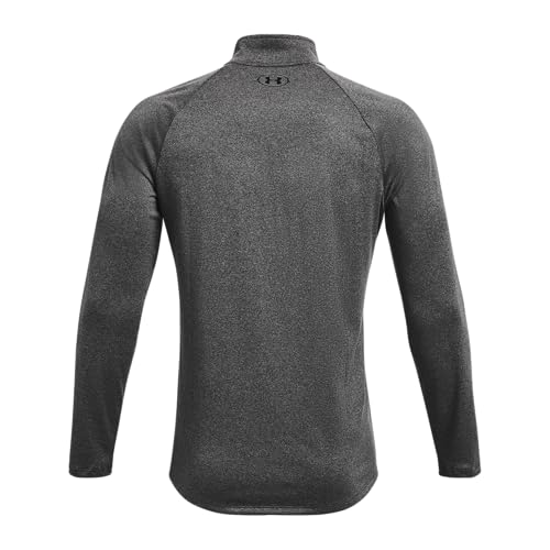Under Armour Men's Tech 2.0 Half Zip Top - Size Large, Pitch Gray/Black