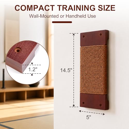 14.5 Inch Wall Mount Makiwara Punching Board for Martial Arts Training