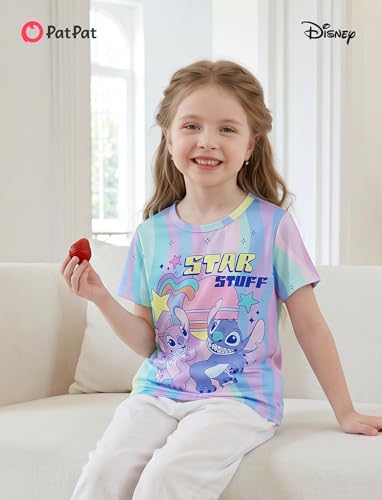 Kids' UV Protection Quick-Dry Graphic T-Shirt - Stitch 6-7 Years