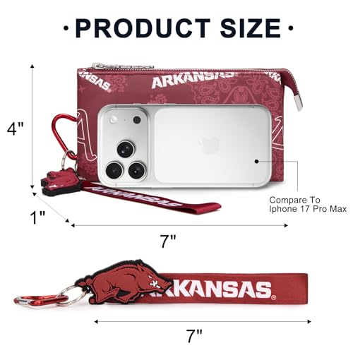 Razorbacks Organizer Wallet for Women - RFID Leather Clutch