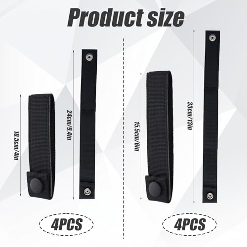 Heavy-Duty MOLLE Straps - 8 Pack Nylon Connectors for Tactical Gear & Backpack Attachment