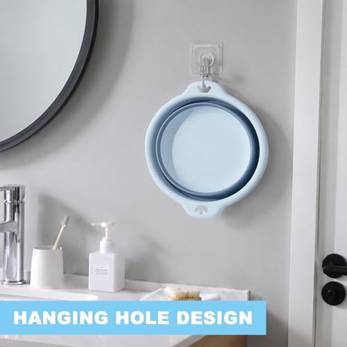 Collapsible 9-Inch Wash Basin - Portable Folding Bucket (Small)