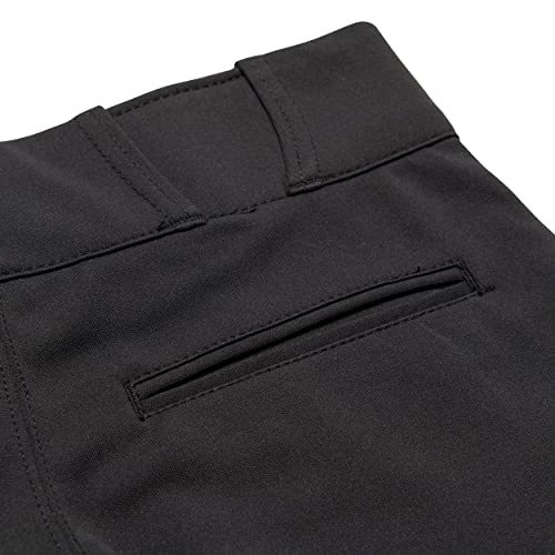 Champro Girls Tournament Softball Pants Large Black with Scarlet Pipe