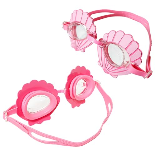 Youth Mermaid-Inspired Swim Goggles - Pink, Anti-Fog, UV Protection