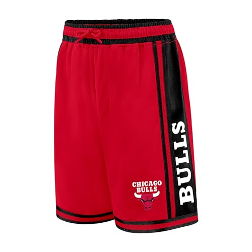 NBA Official Super Soft Air Mesh Basketball Shorts - Chicago Bulls Large