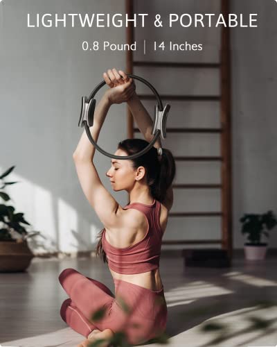 Pilates Ring Set with 14" Circle, Mini Ball & Resistance Bands