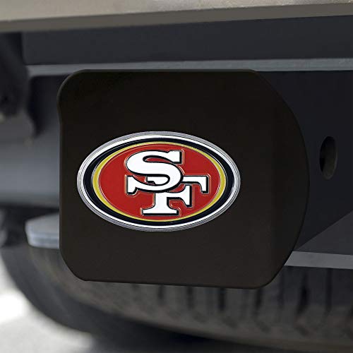 NFL San Francisco 49ers Metal Hitch Cover - 3.4"x4" Red