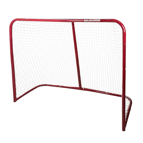 Portable 54" Hockey Goal - Heavy-Duty Steel Frame for Indoor & Outdoor Practice
