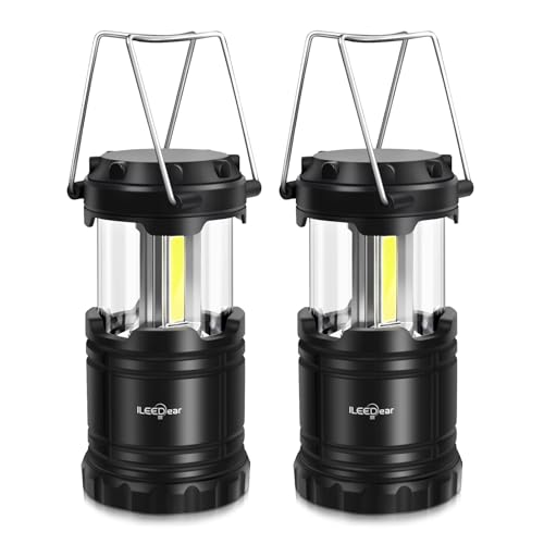 LED Camping Lantern - Battery Operated, 2 Pack - Modern