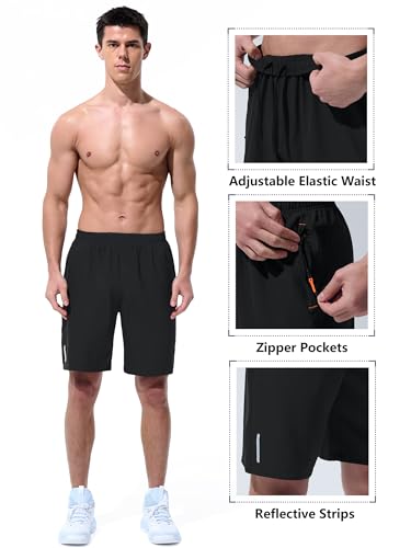 UIQUR Mens Athletic Shorts Running Quick Dry Workout 7"/ 9"