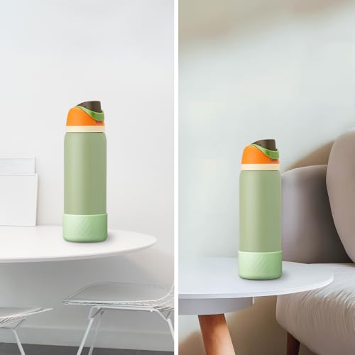 Silicone Boot Sleeve for Owala Water Bottle 40 oz - Light Green