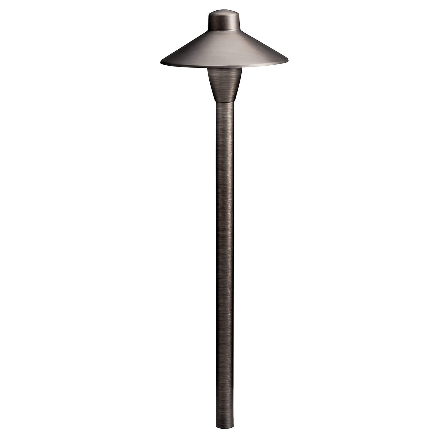 KICHLER 12V Path Light in Textured Architectural Bronze, Durable Landscape Lighting, (21" H x 6.75" Dia), 15478AZT