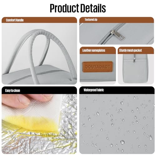 douyadady Lunch Bag&Box Women/Men Insulated&Reusable