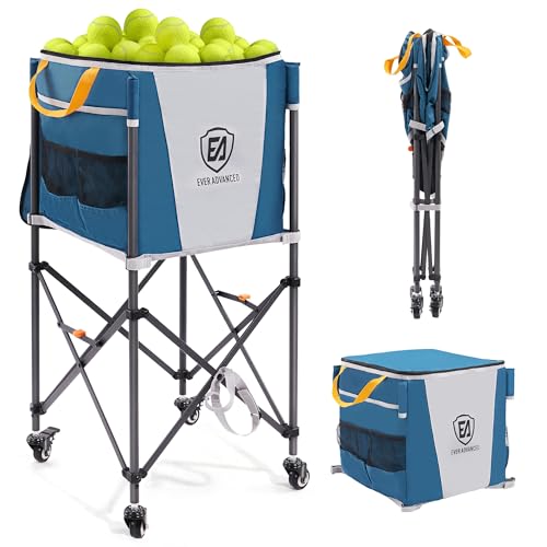 Tennis Ball Cart with Wheels - 150 Capacity Sports Organizer