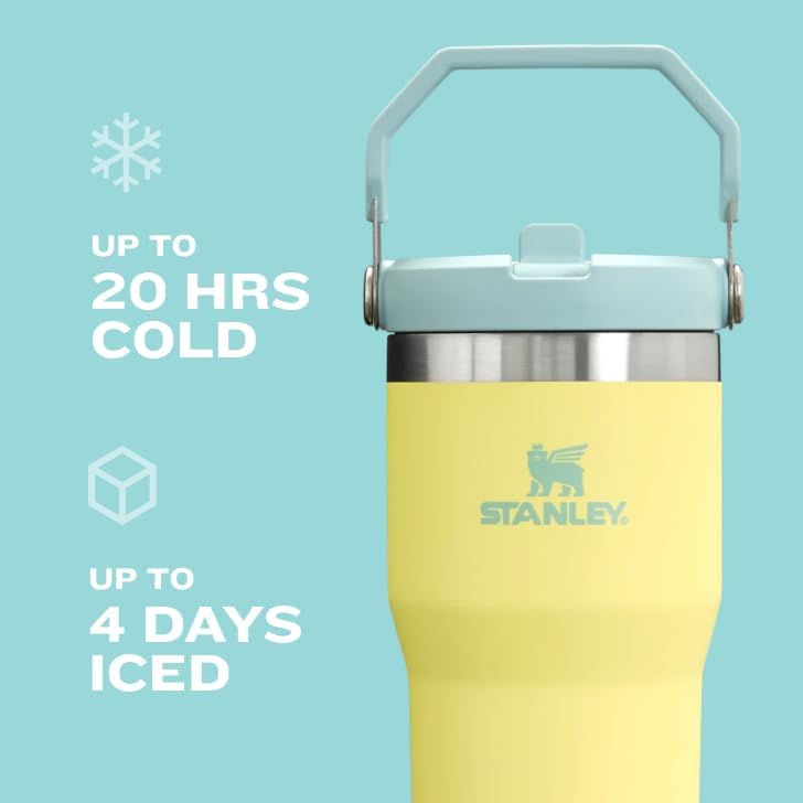 Stanley IceFlow 20 oz Flip Straw Tumbler - Insulated Stainless Steel, Leak Resistant, BPA-Free | Azure