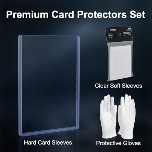 Premium Card Sleeves Set - 200 Hard & Soft Protectors for Trading Cards