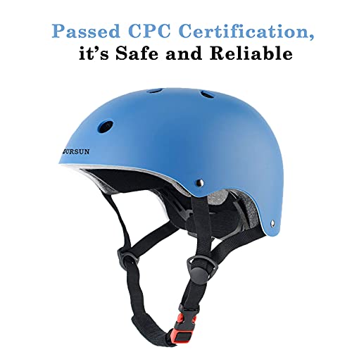 Kids Bike Helmet - Adjustable Toddler Helmet for Ages 2-8, Blue