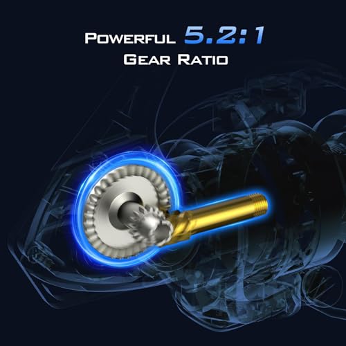 KastKing Centron 3000 Spinning Fishing Reel with Collapsible Handle – Ultra Smooth, Powerful, Lightweight
